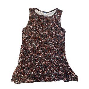 Old Navy Luxe M Floral Sleeveless Top Cottage Core Summer Tank Top